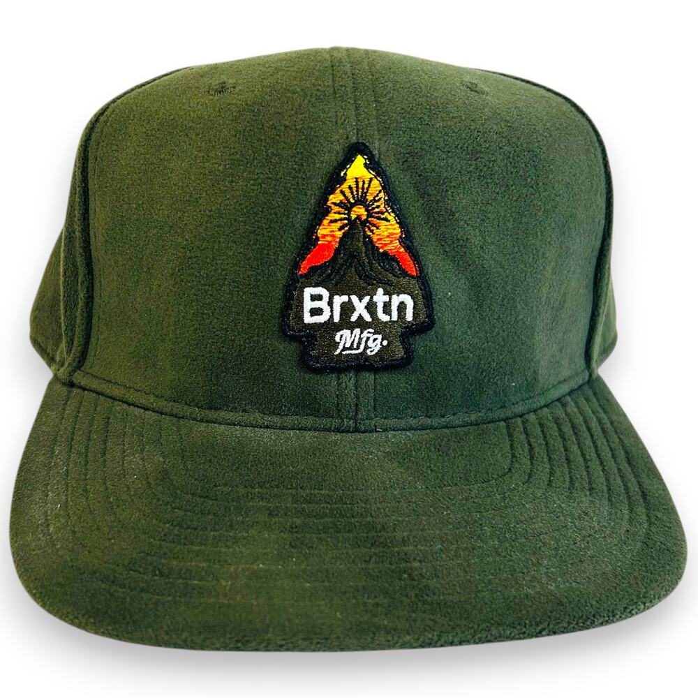 Brixton Holt Snapback Hat Military Olive Green